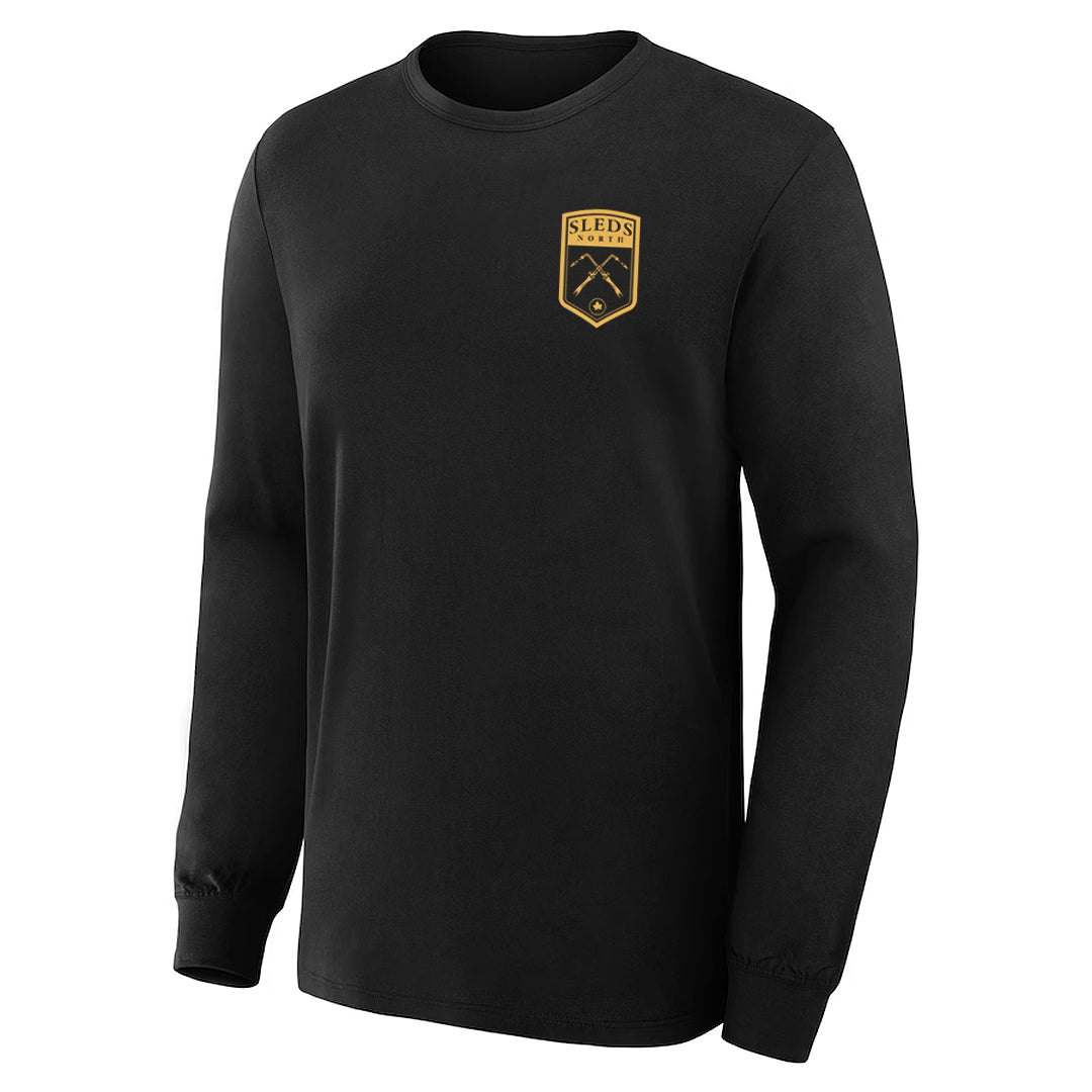 Sleds North 2022 Adult Long Sleeve T-Shirt - Black