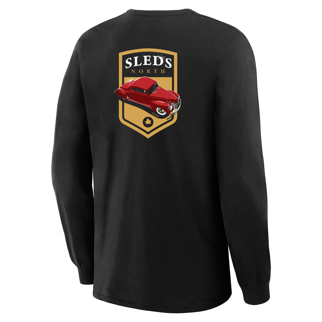 Sleds North 2023 Adult Long Sleeve T-Shirt - Black