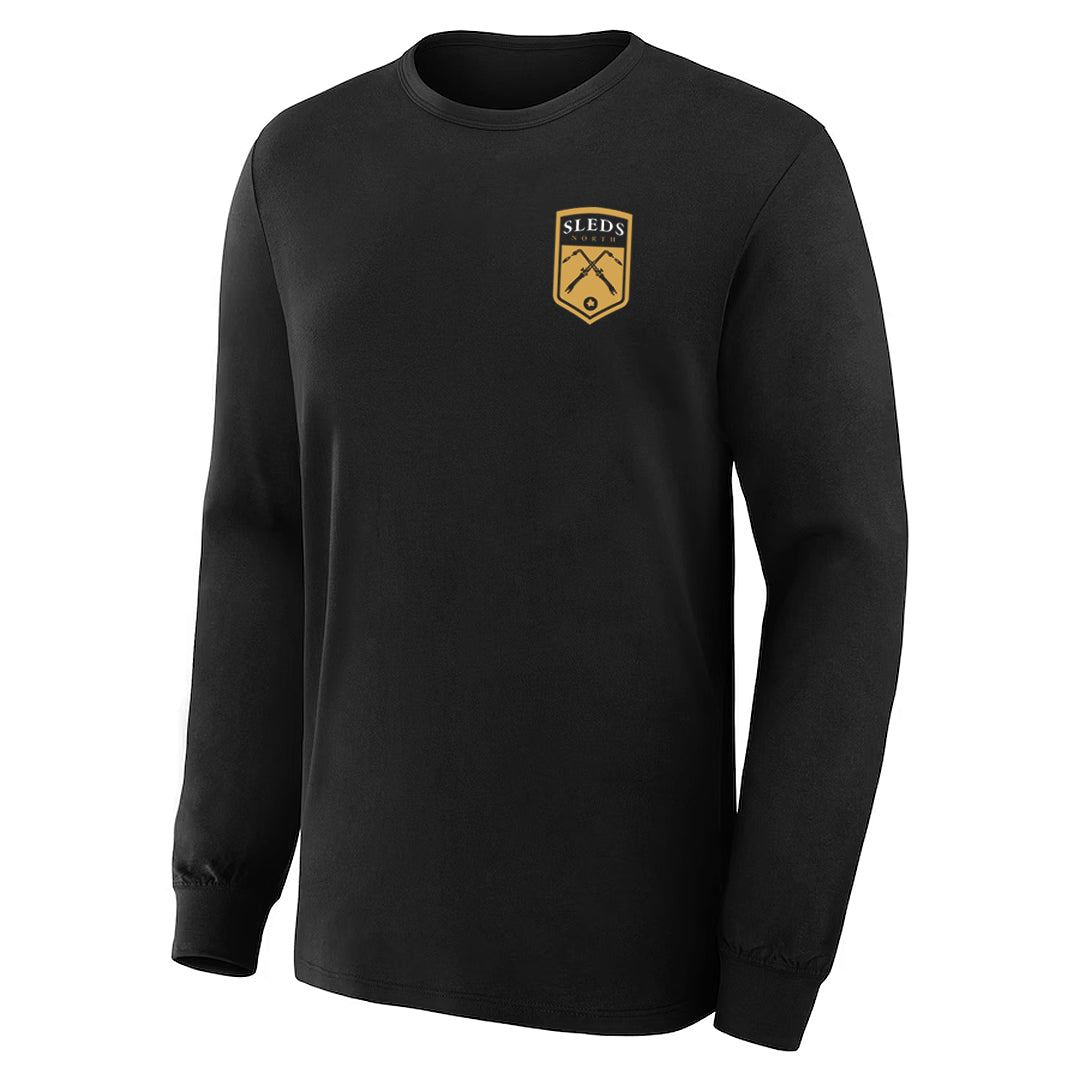 Sleds North 2023 Adult Long Sleeve T-Shirt - Black