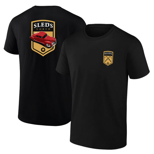 Sleds North 2023 Adult Short Sleeve T-Shirt - Black
