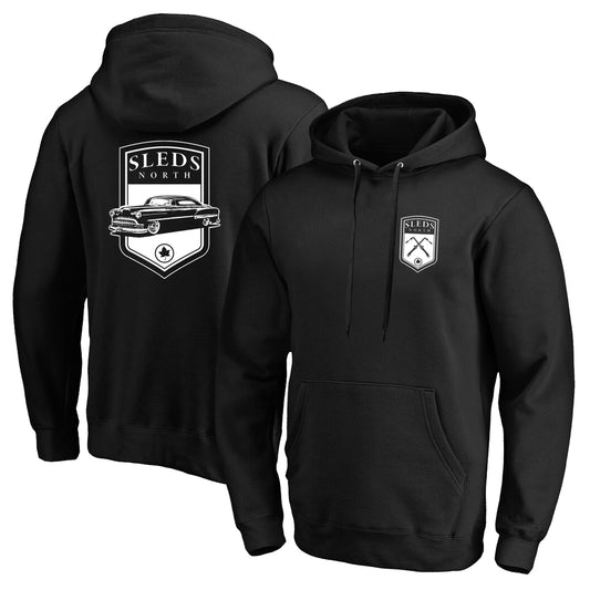 Sleds North 2024 Adult Hooded Sweatshirt - Black