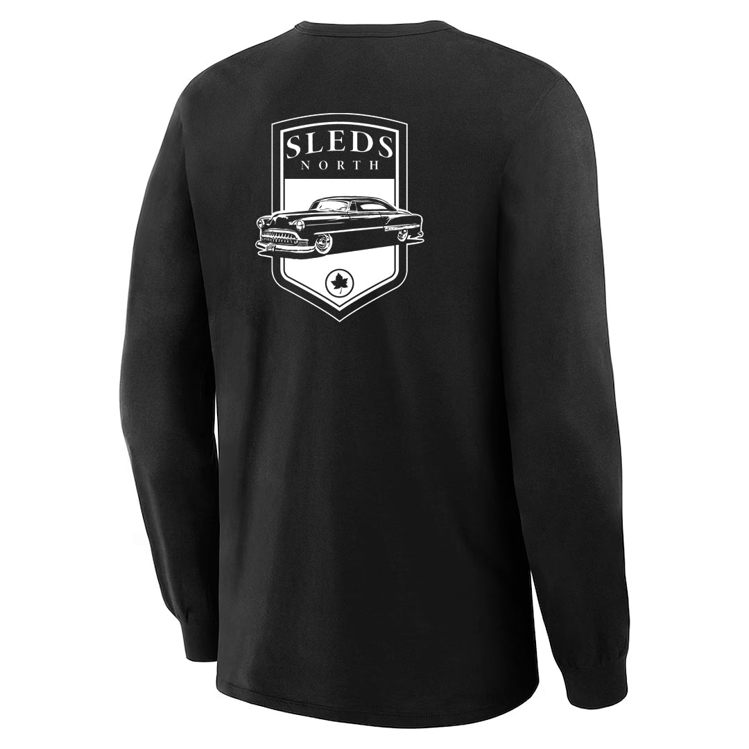 Sleds North 2024 Adult Long Sleeve T-Shirt - Black