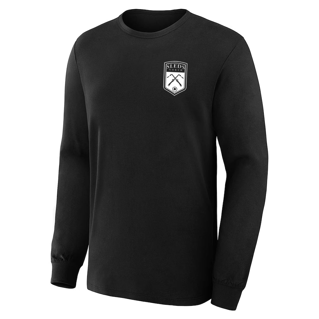 Sleds North 2024 Adult Long Sleeve T-Shirt - Black