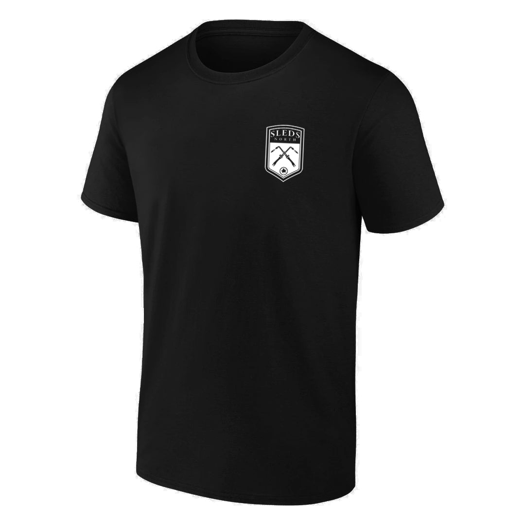 Sleds North 2024 Adult Short Sleeve T-Shirt - Black