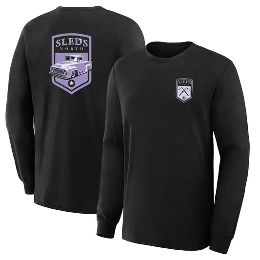 Sleds North 2025 Adult Long Sleeve T-Shirt - Black