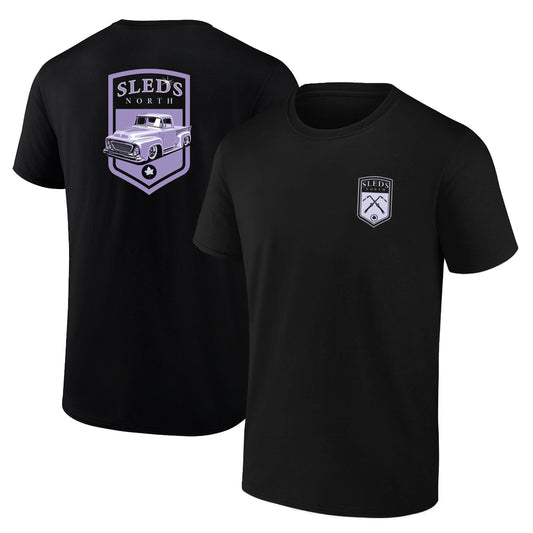 Sleds North 2025 Adult Short Sleeve T-Shirt - Black