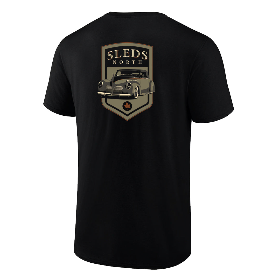Sleds North 2026 Adult Short Sleeve T-Shirt - Black
