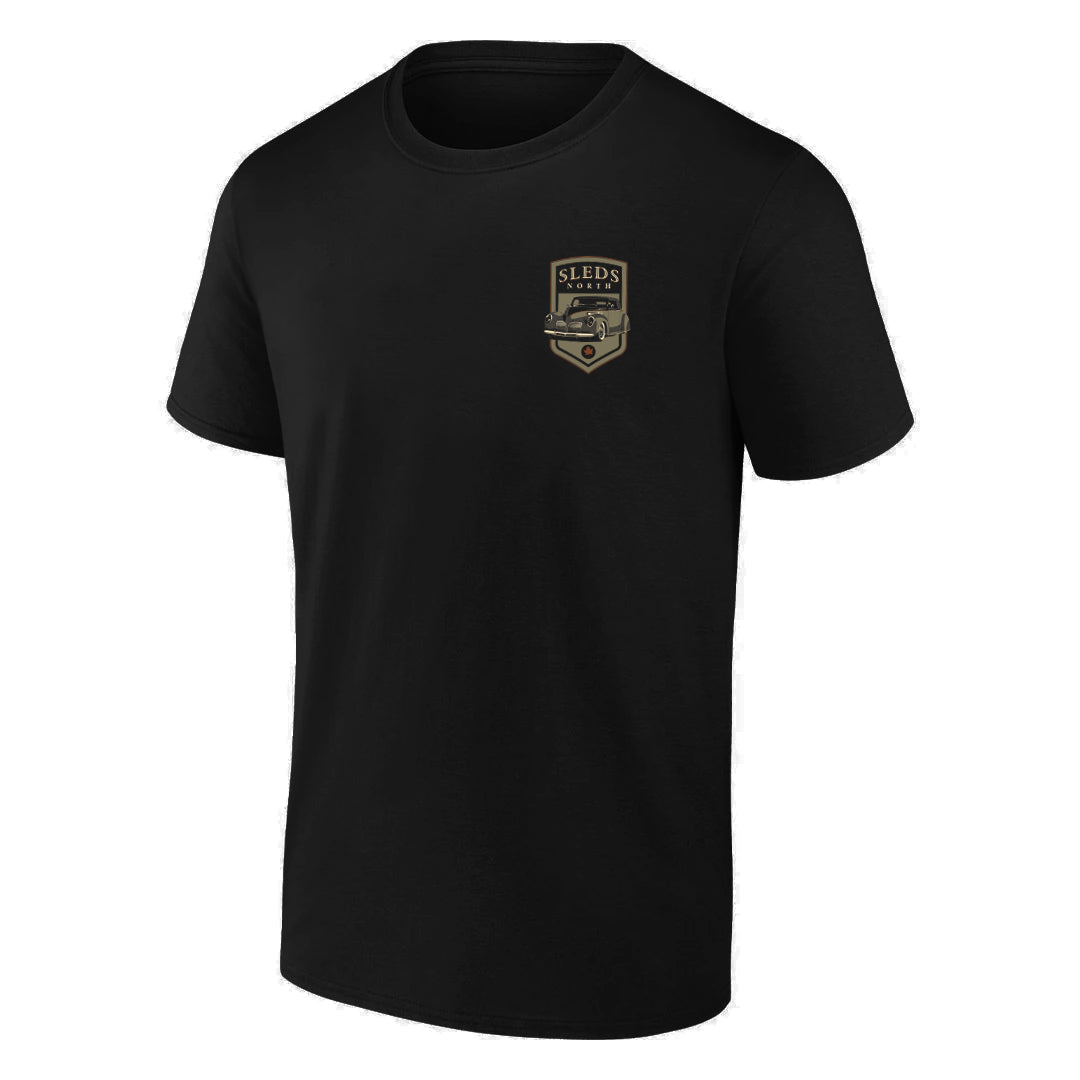Sleds North 2026 Adult Short Sleeve T-Shirt - Black