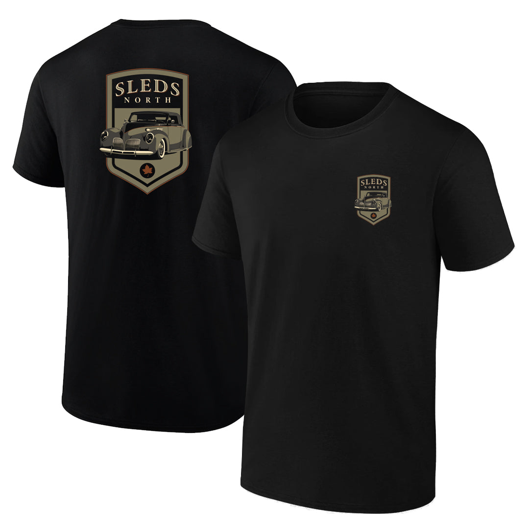 Sleds North 2026 Adult Short Sleeve T-Shirt - Black