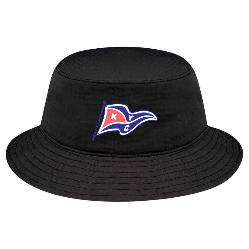 Kanagio Yacht Club Adult Polyester Pearl Nylon Bucket Hat - Black