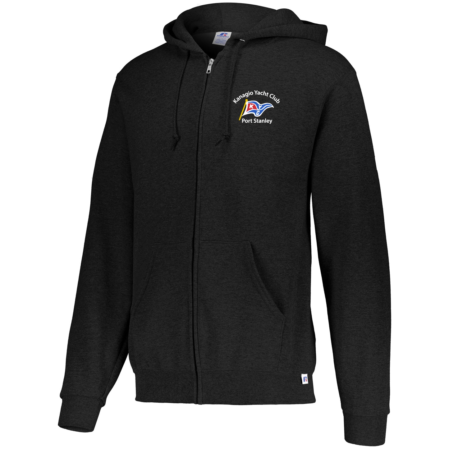 Kanagio Yacht Club Adult Dri-Power® Full Zip Sweatshirt - Black
