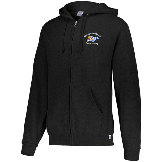 Kanagio Yacht Club Adult Dri-Power® Full Zip Sweatshirt - Black