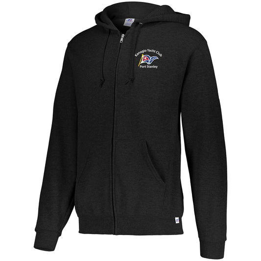Kanagio Yacht Club Adult Dri-Power® Full Zip Sweatshirt - Black