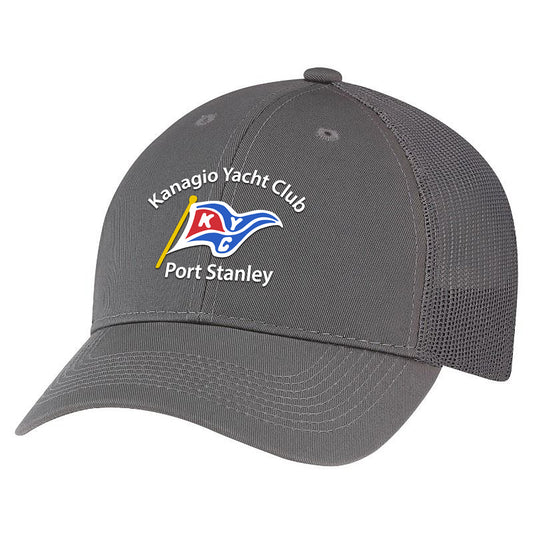 Kanagio Yacht Club Adult Twill Mesh Adjustable Cap - Charcoal