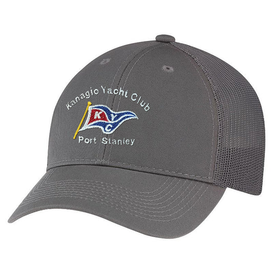 Kanagio Yacht Club Adult Twill Mesh Adjustable Cap - Charcoal