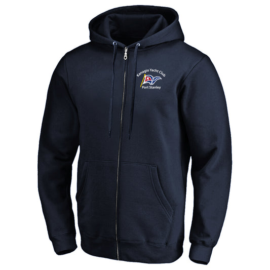 Kanagio Yacht Club Adult Full Zip Sweatshirt - Navy