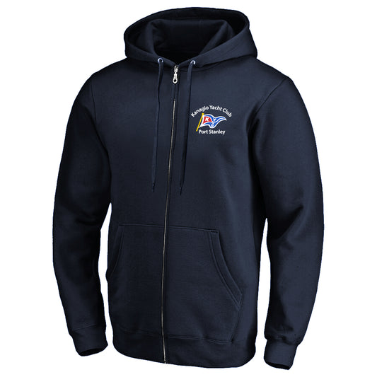 Kanagio Yacht Club Adult Full Zip Sweatshirt - Navy