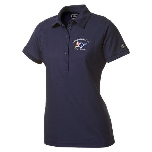 Kanagio Yacht Club Ladies' Primary Short Sleeve Performance Polo - Navy