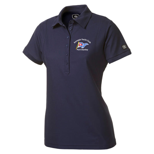Kanagio Yacht Club Ladies' Primary Short Sleeve Performance Polo - Navy