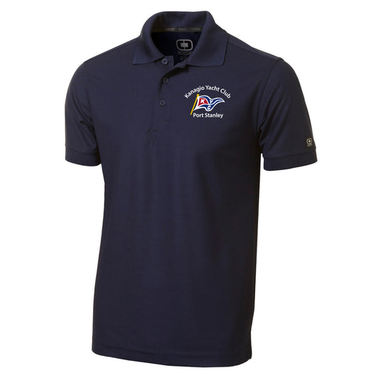 Kanagio Yacht Club Men's Primary Short Sleeve Performance Polo - Navy