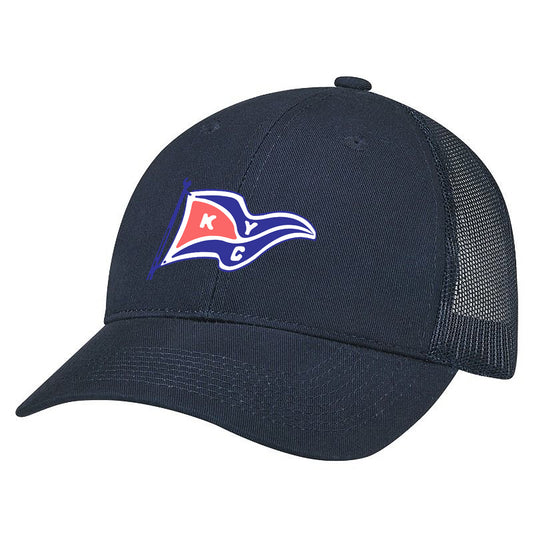 Kanagio Yacht Club Adult Twill Mesh Adjustable Cap - Navy
