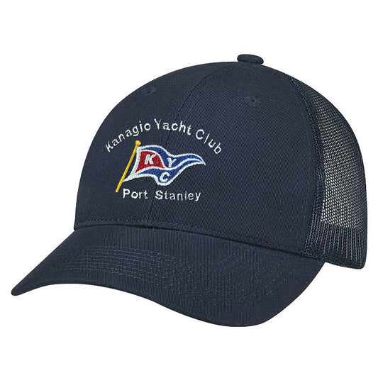 Kanagio Yacht Club Adult Twill Mesh Adjustable Cap - Navy