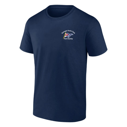 Kanagio Yacht Club Adult Short Sleeve T-Shirt - Navy