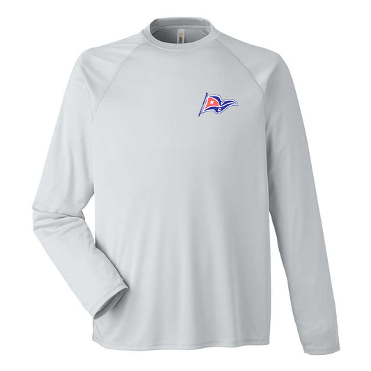 Kanagio Yacht Club Adult Marina Raglan Long Sleeve T-Shirt - Platinum