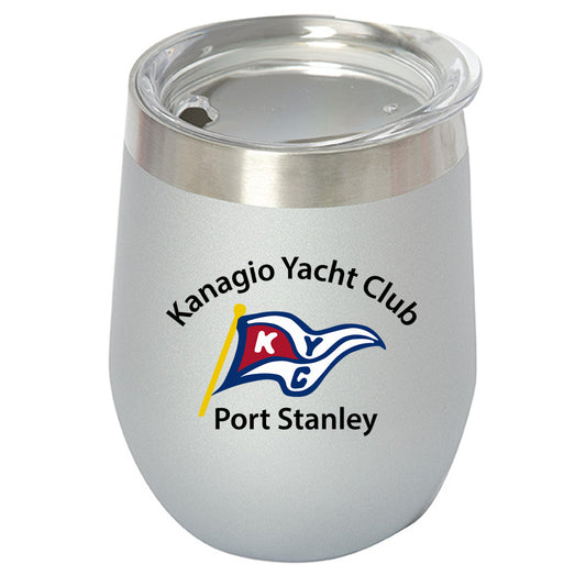 Kanagio Yacht Club 350ml Traveller Mug - Silver