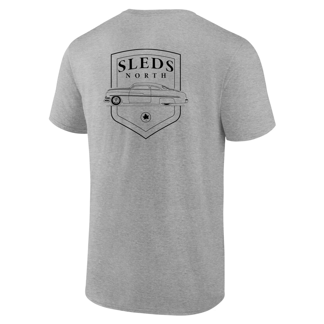 Sleds North 2022 Adult Short Sleeve T-Shirt - Sport Grey