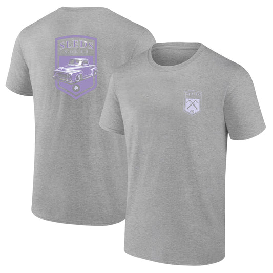 Sleds North 2025 Adult Short Sleeve T-Shirt - Sport Grey