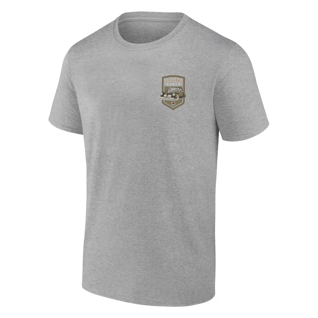 Sleds North 2026 Adult Short Sleeve T-Shirt - Sport Grey