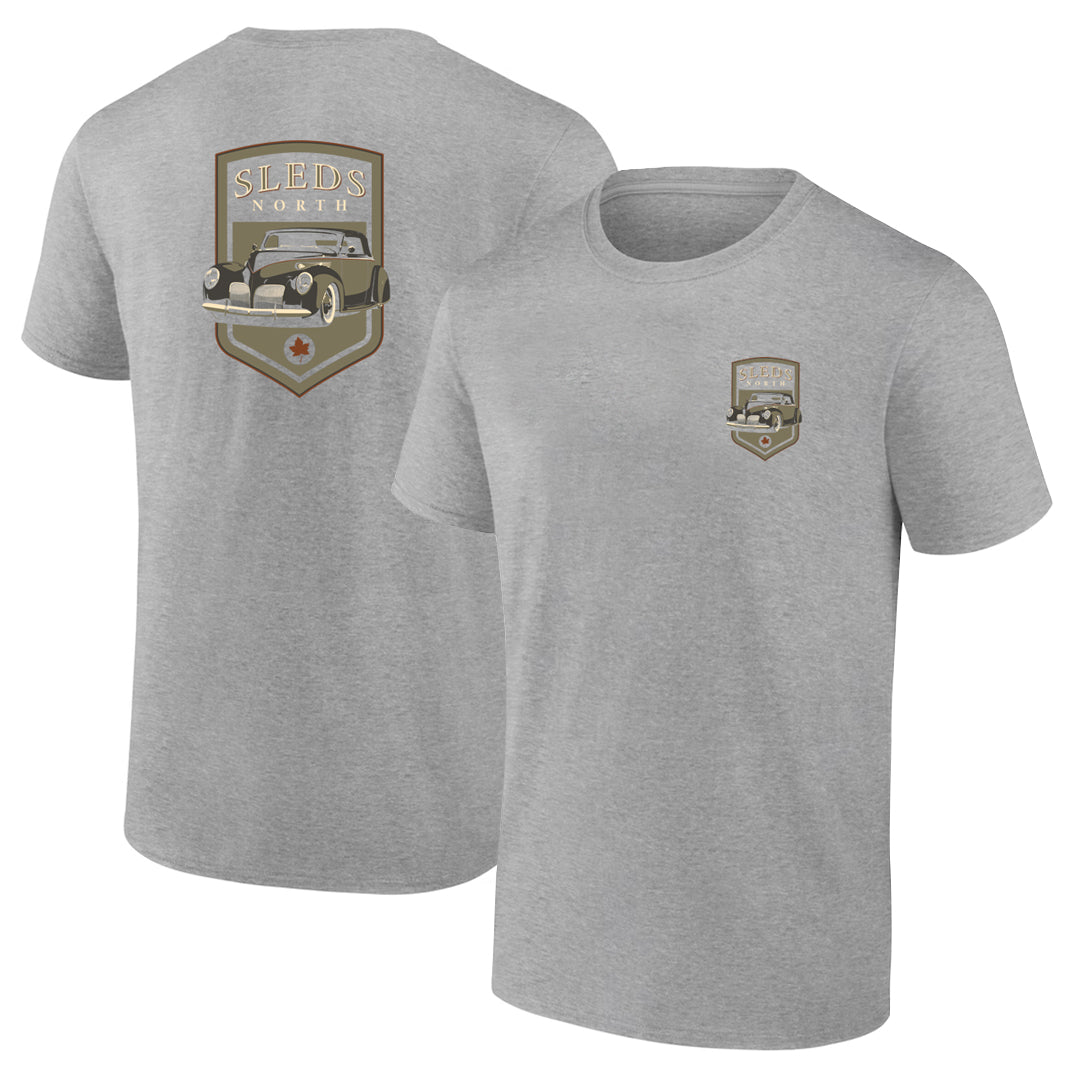 Sleds North 2026 Adult Short Sleeve T-Shirt - Sport Grey