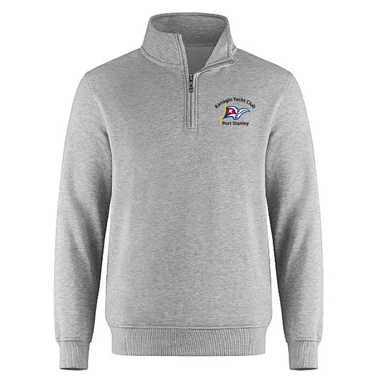 Kanagio Yacht Club Adult Quarter Zip Sweatshirt - Sport Grey