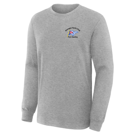 Kanagio Yacht Club Adult Long Sleeve T-Shirt - Sport Grey