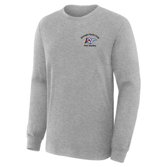 Kanagio Yacht Club Adult Long Sleeve T-Shirt - Sport Grey