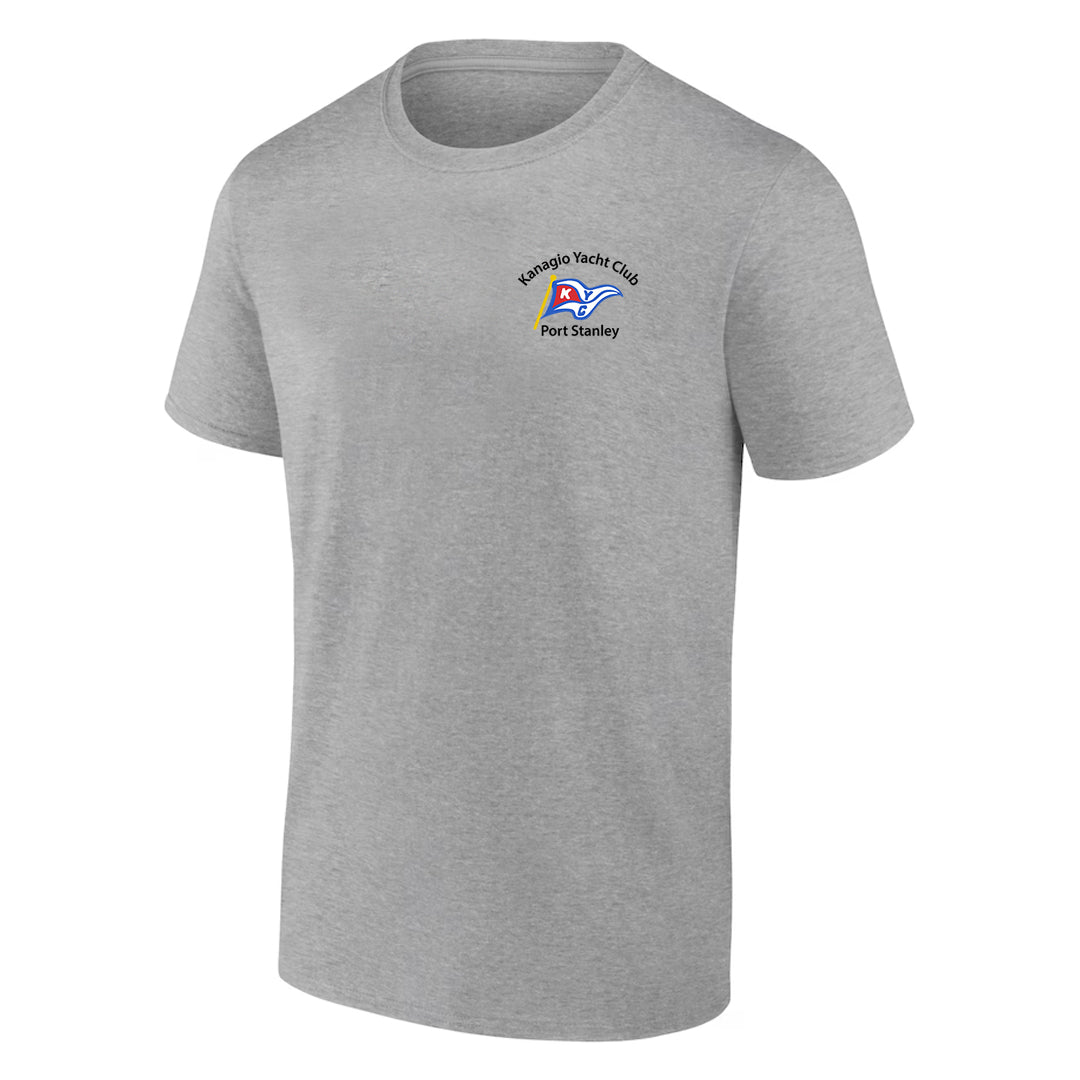 Kanagio Yacht Club Adult Short Sleeve T-Shirt - Sport Grey