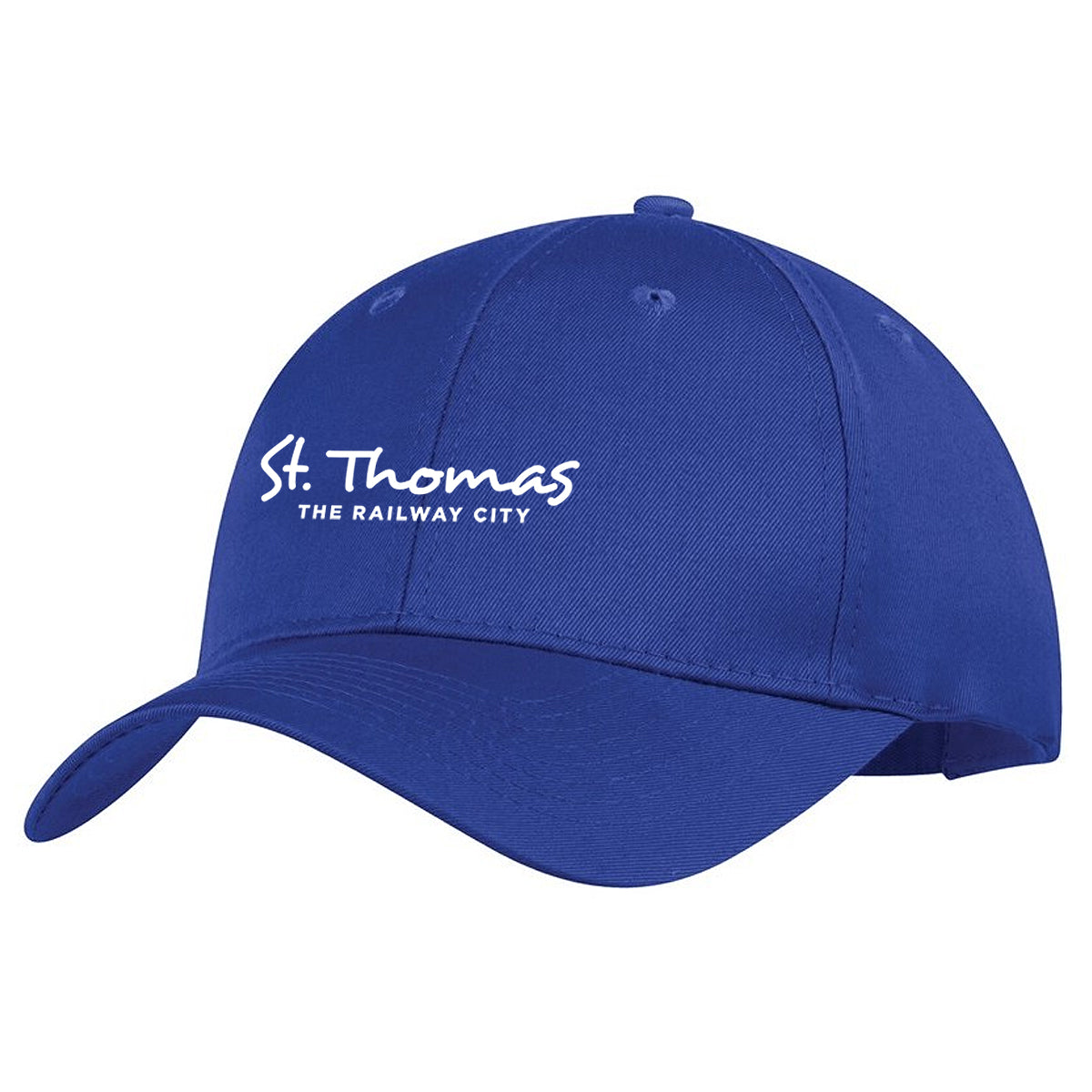 St. Thomas Adult Primary Cotton Twill Adjustable Cap - Royal