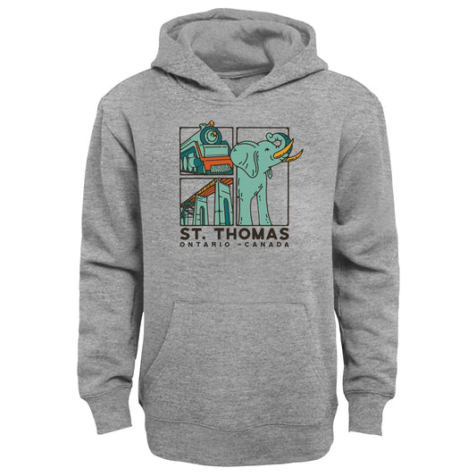 St. Thomas Youth Primary Hooded Sweatshirt