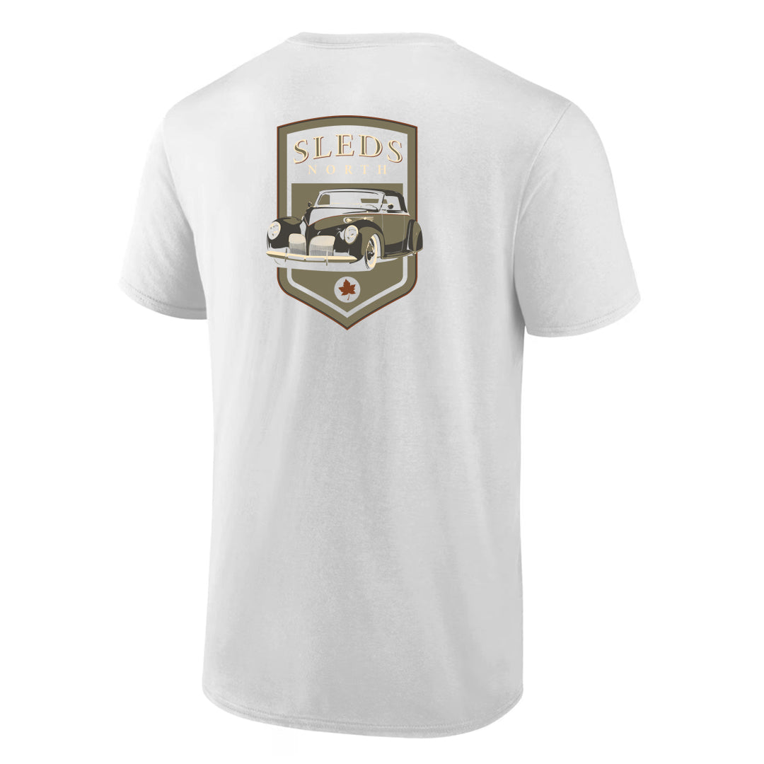 Sleds North 2026 Adult Short Sleeve T-Shirt - White