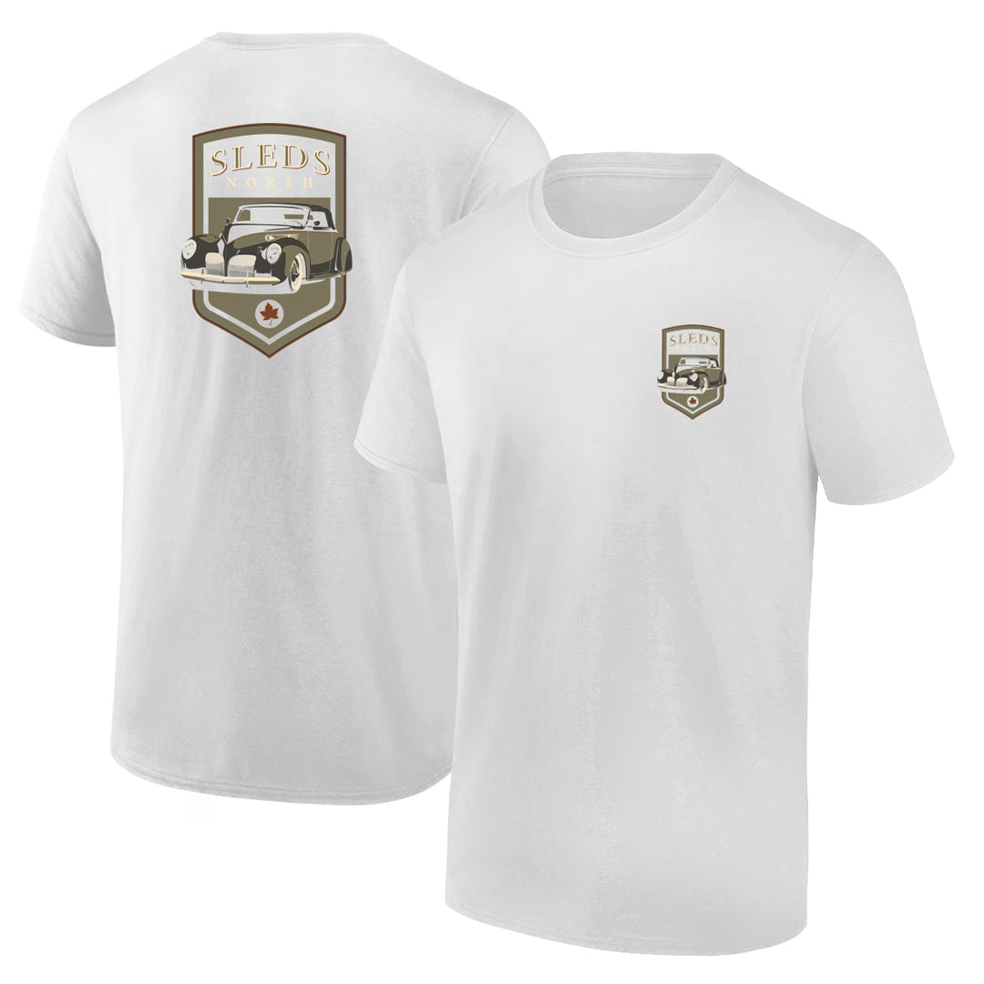 Sleds North 2026 Adult Short Sleeve T-Shirt - White