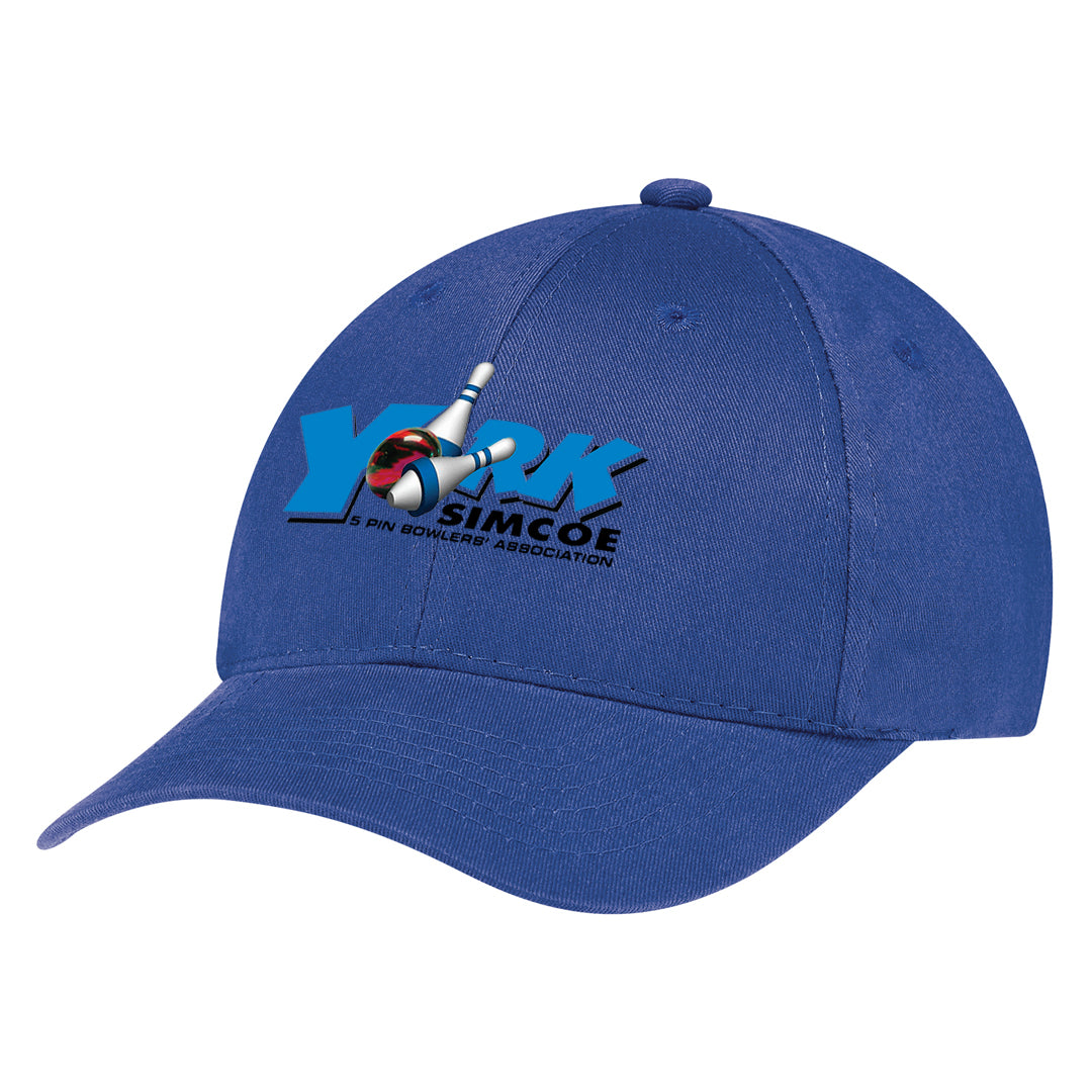 York Simcoe Adult Primary Brushed Cotton Drill Cap