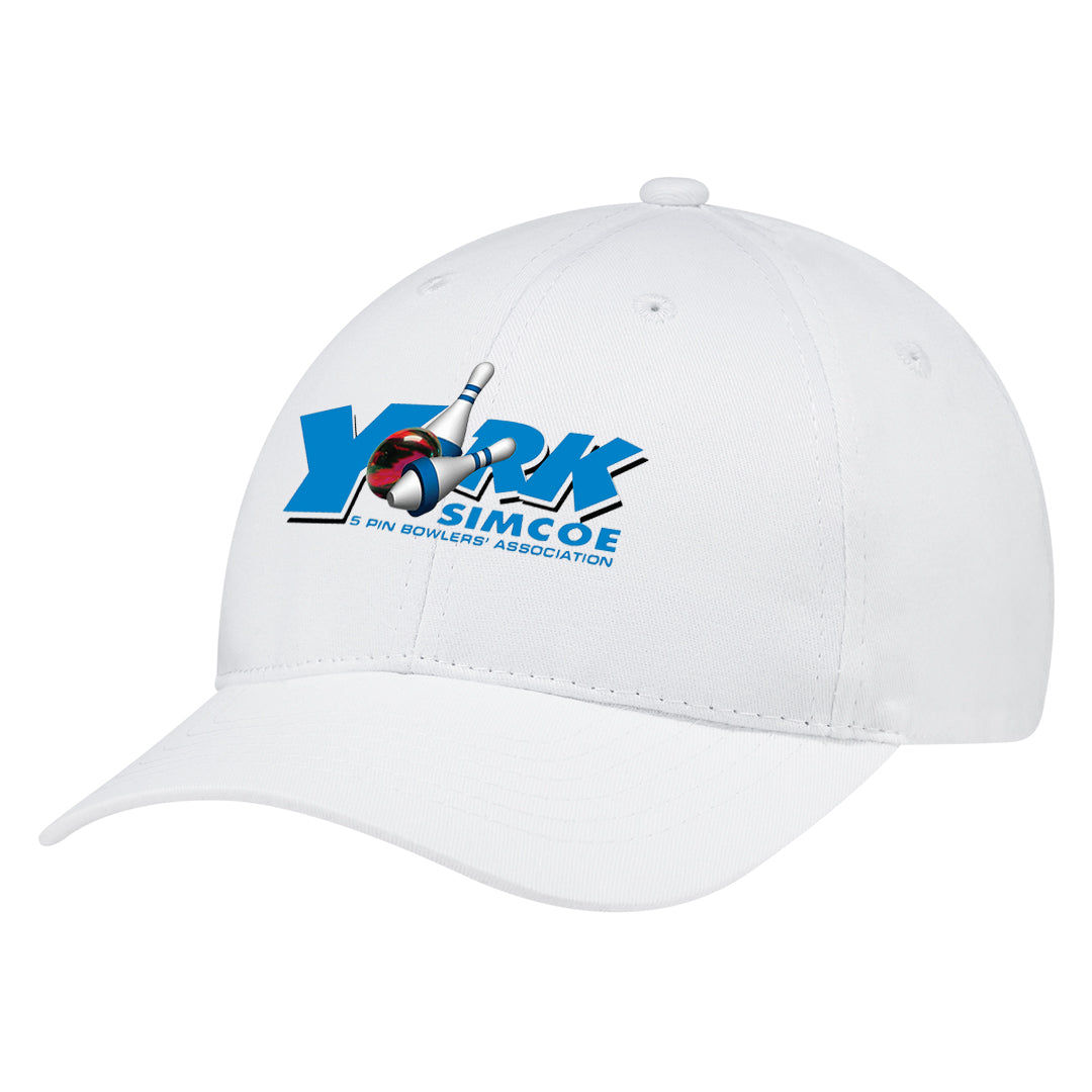 York Simcoe Adult Primary Brushed Cotton Drill Cap